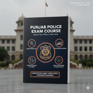 Punjab police exam course